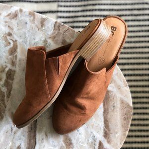 BC Free People Vegan Suede Mules